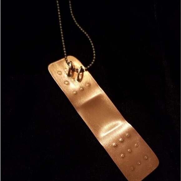 Handmade (by me) Copper Bandage Pendant - Picture 5 of 5